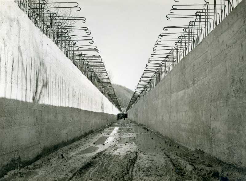 Costruzione del condotto coperto, primo tronco. Farra d'Isonzo